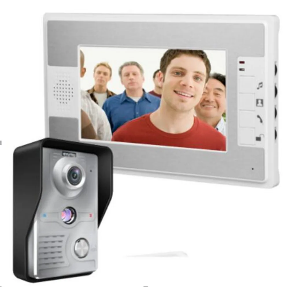 7 inch 700TVL 4 Koord Bedraad Intercom Video Deurtelefoon