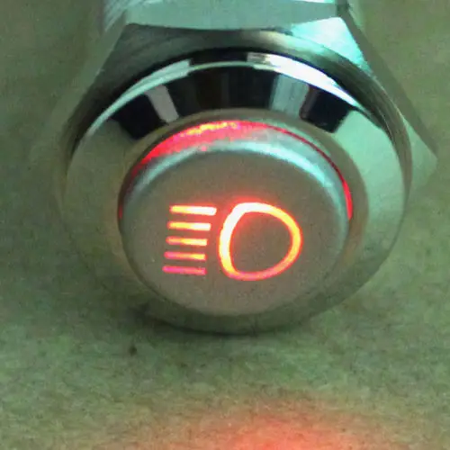 16 мм ходовые огни автомобиля символ главного луча кнопка металлический