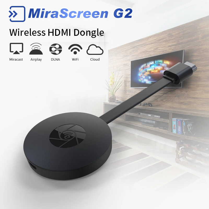 ТВ-палка MiraScreen G2 для Android, беспроводной WiFi Дисплей, ТВ-ключ, приемник, 1080P HD ТВ-палка, Airplay медиа-стример