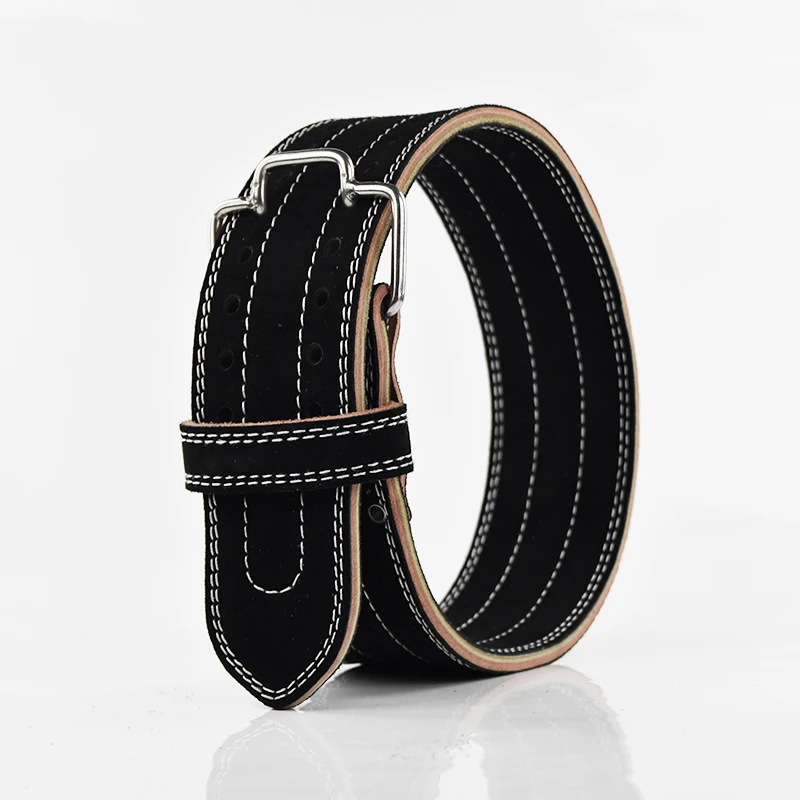 Adult Professional Weightlifting Heavy Weight Squat Training Cowhide Waist Belt Genuine leather