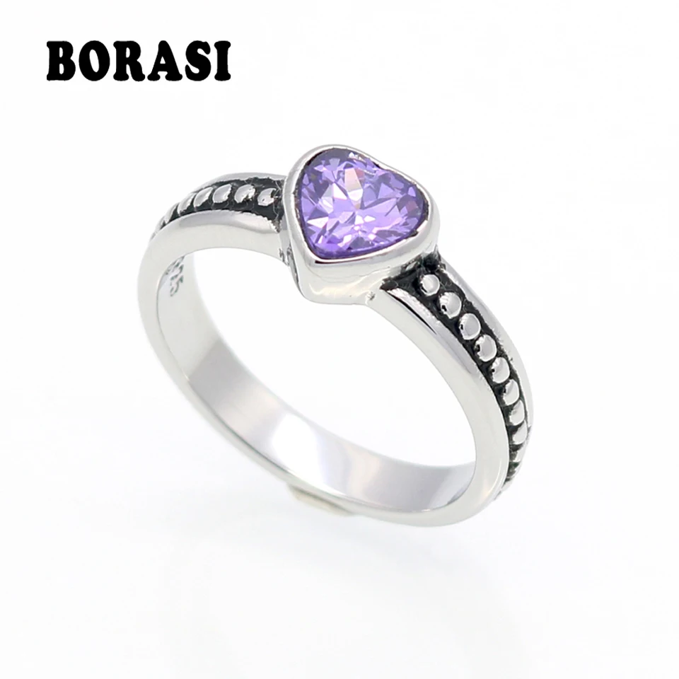 Кольцо женское из нержавеющей стали с фианитом 6 цветов|ring heart|cubic zirconstainless steel ring |