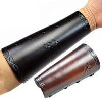 leather archery protector archery arm guard protection for shooting accessory traditional compound bow