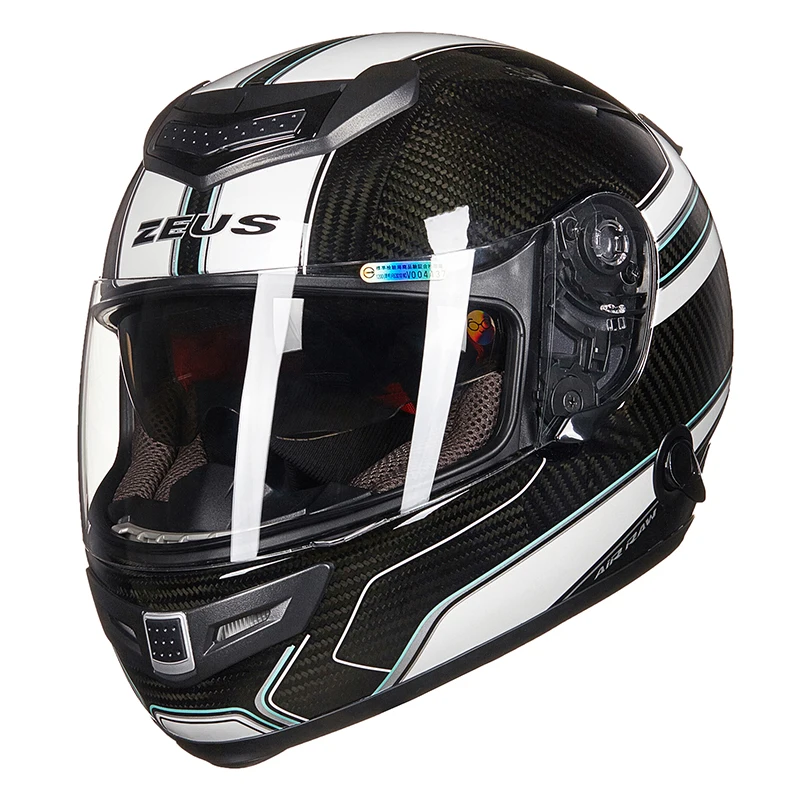 ZEUS 1200E из углеродистого волокна с полным покрытием уход за кожей лица moto rcycle шлем