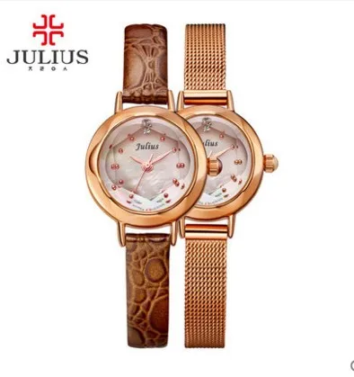 Julius корейский дизайн новая модель 2016 аналоговые часы женские кварцевые 24 мм |