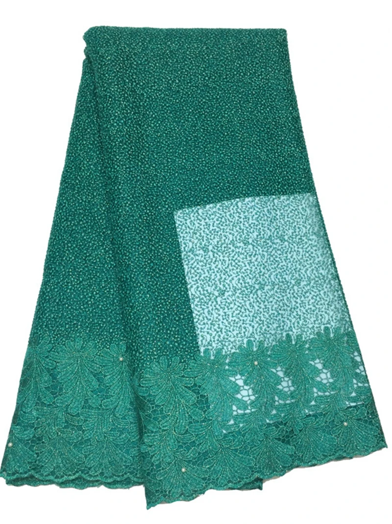 2016 новое желтое Африканское Тюлевое кружево с бусинами Высококачественная