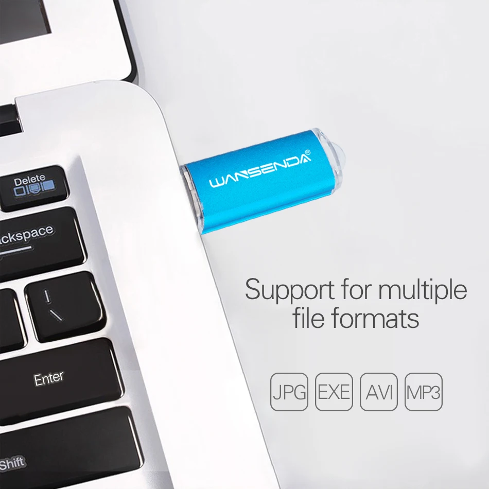 WANSENDA металлический Usb флеш накопитель 16 ГБ 32 64 3 0 Гб 128 ГБ|USB флэш-накопители| |