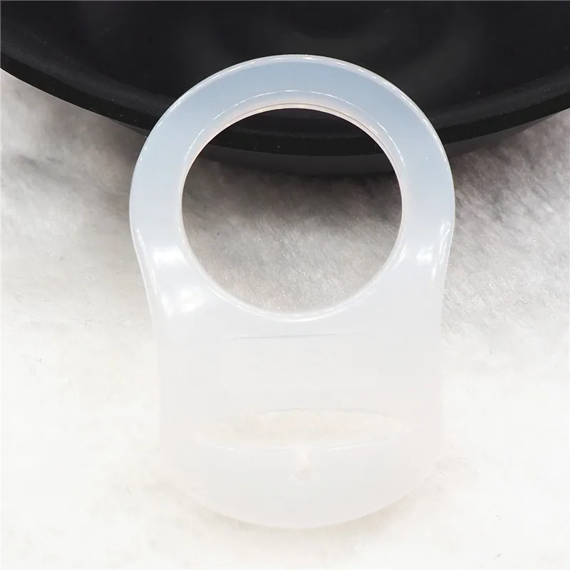 White Chenkai 100 шт. прозрачный силиконовый соски кольца DIY Ясно Силиконовые Детские Mam NUK манекен Прорезыватель адаптер O кольца игрушки интимные аксессуары - Цвет: White