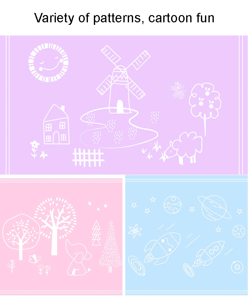 Cartoon cute silicone student children placemat 40*30 non-slip table baking products silicone placemat Kitchen Tableware Pad
