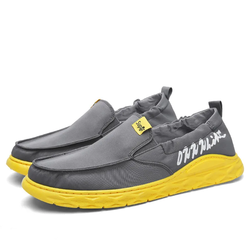Canvas Loafers Shoes Slip on Men Casual Summer Breathable Comfortable High Quality Soft Men's Flat Zapatos De Hombre | Обувь