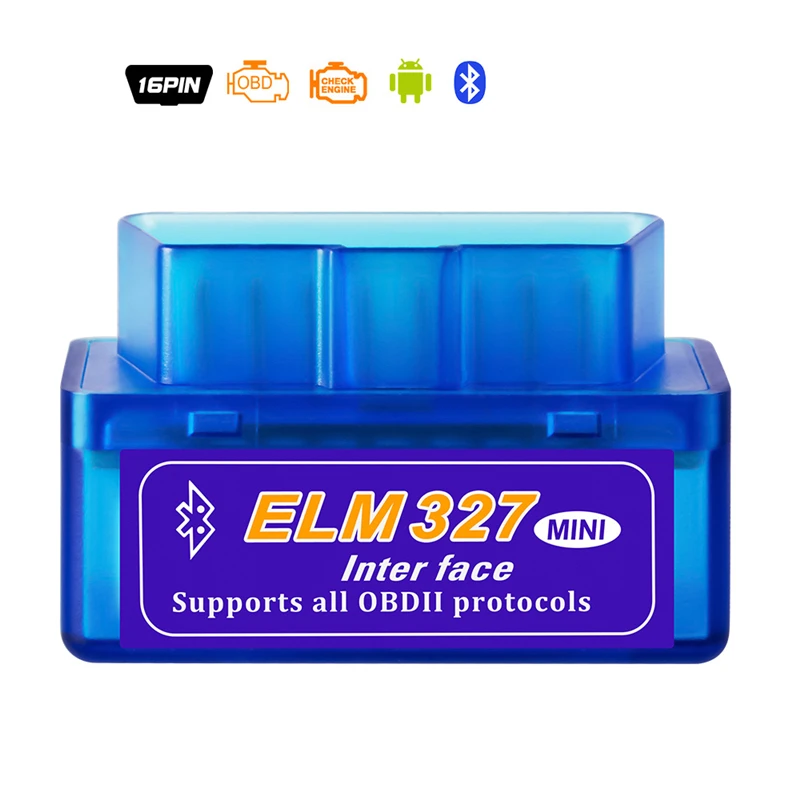 1PC ELM327 V2.0 Bluetooth OBD2 Mini 2.0 Interface OBD 2 Auto Diagnostic-Tool ELM 327 Works ON Android Torque/PC v 2.1 BT adapter |