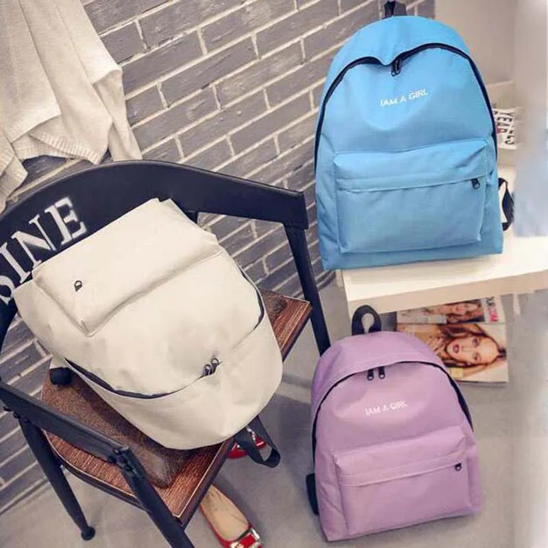 Zebella Simple Fashion Canvas Bag Female Korean Backpack For Women School Student Teenager Girl Mochila Escolar | Багаж и сумки