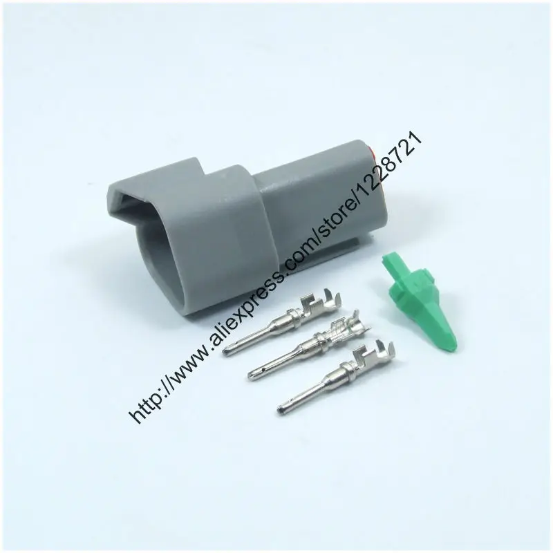 Комплект 3-контактных гнездовых разъемов комплект из штекерного разъема, DT04-3P, в комплекте с Wedgelocks и обжимным терминалом для автодома