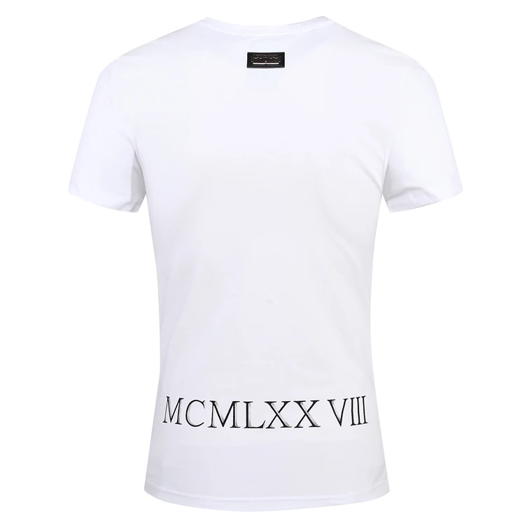 Special Design Casual 100% Cotton Men T-Shirts Famous Brand 3D Skull Print Male Tees Creative Short Sleeves O-Neck Tops Clothing | Мужская
