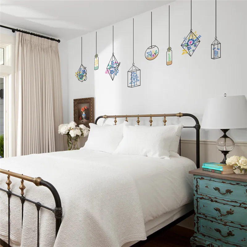 Настенные стикеры в виде бутылки с дрифтом для спальни ванной фона телевизора