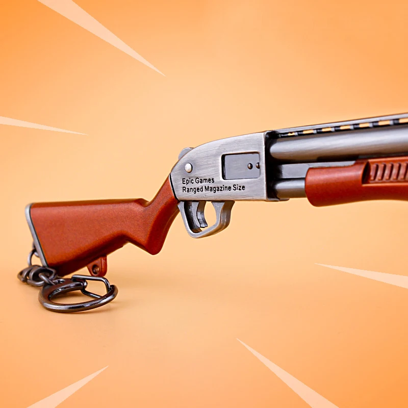 17 см металлический насос пистолет оружие игра игрушка брелок битва рояль фигурка