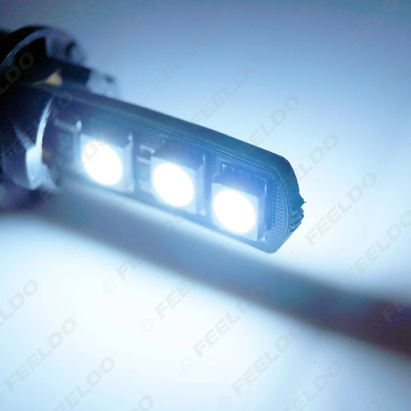 FEELDO 4 шт. белый T10 168 194 5050 6SMD светодиодная лампочка Canbus без ошибок|Сигнальная лампа|