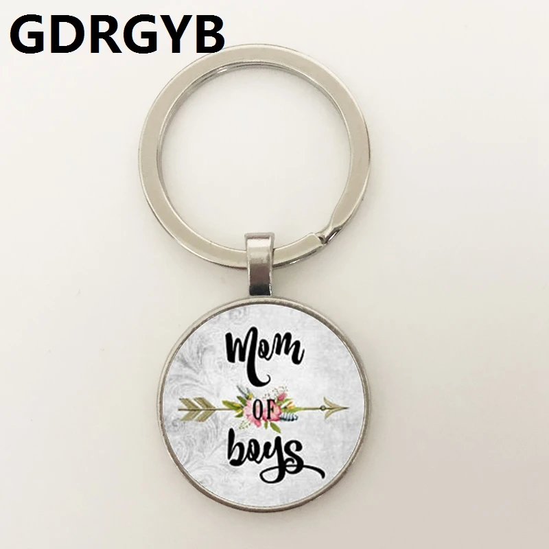 GDRGYB 2019 хит продаж пряжка для ключей mom of Boys Очаровательная Пряжка из сплава мама