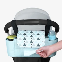 fashion storage mummy trumpet baby boy diaper bags stroller bag waterproof wet tote hasp polyester 2019