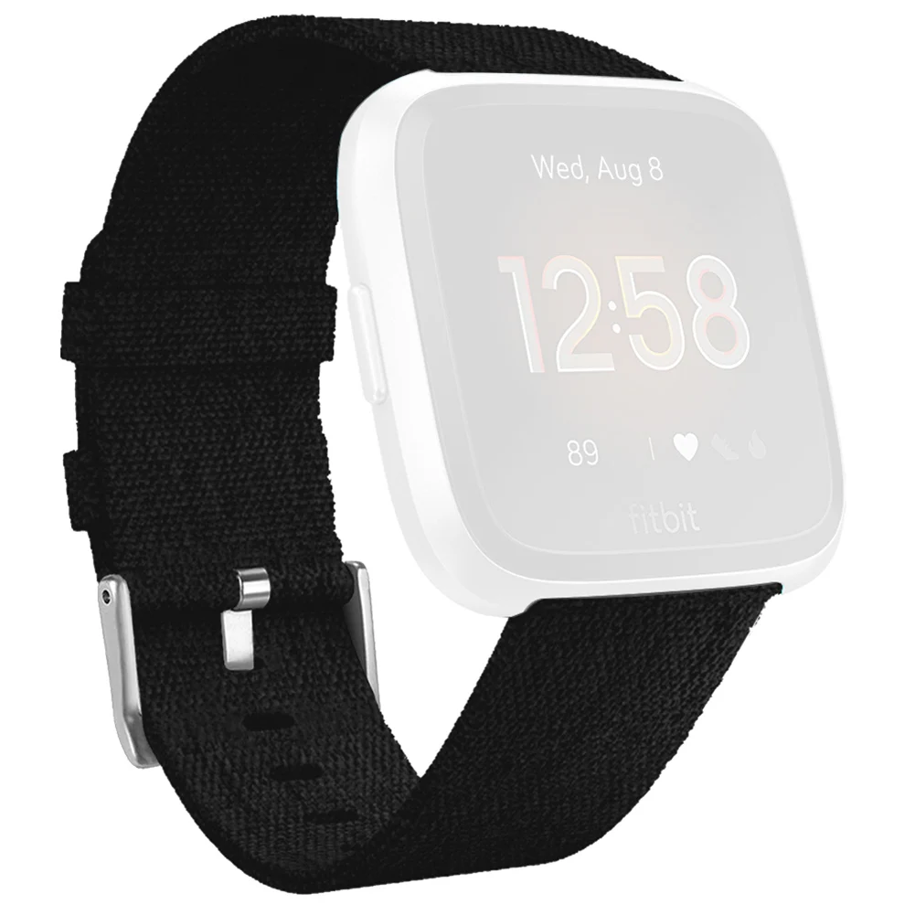 Премиум Холст Замена спортивные часы-браслет ремешок для Fitbit Versa Lite браслет 8 цветов