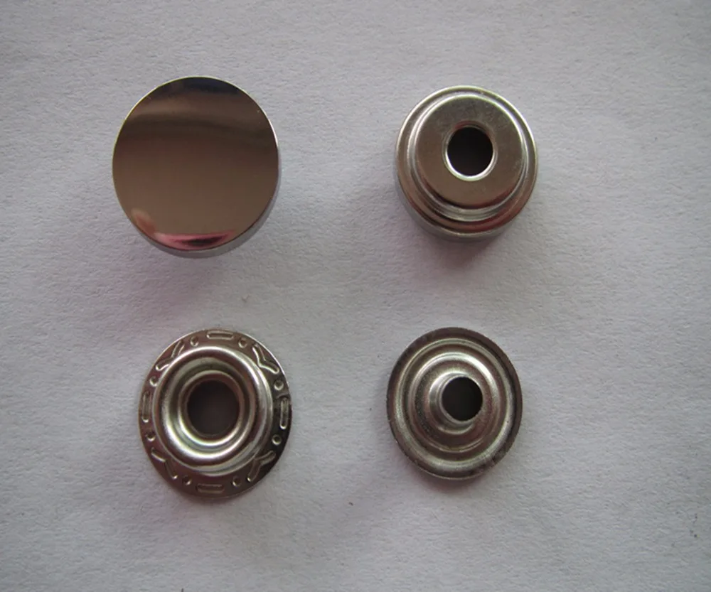 

15mm zinc alloy plating silver button free shipping down jacket high grade snap button 100set