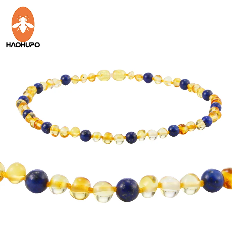 Ожерелье для прорезывания зубов с натуральным лазуритом|necklace with|necklace worldnecklace