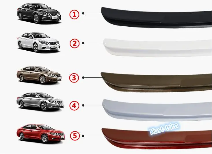 Для Nissan Altima 2016-2018 спойлер из АБС-пластика для заднего багажника разноцветная