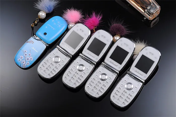 Разблокированный роскошный флип женский мобильный телефон A1 красивый