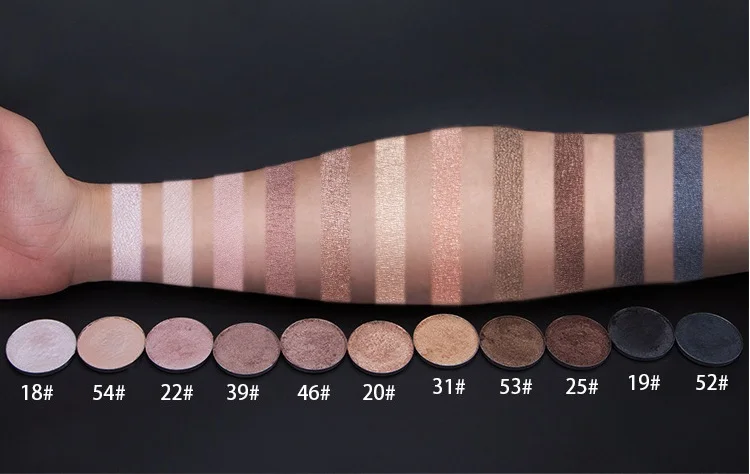 3 шт./лот прессованные блестящие тени для век однотонные Алмазный Радужный макияж