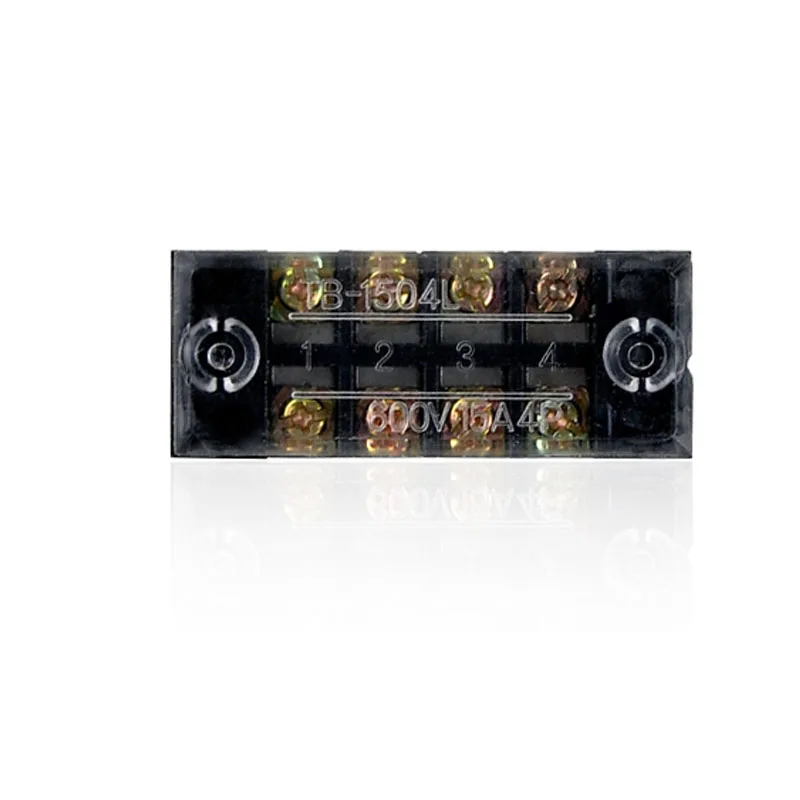 1 шт. 600V 15A TB1503 TB1504 TB1505 TB1506 TB1508 TB1510 TB1512 позиции винт Электрический проводное соединение барьер Клеммная колодка