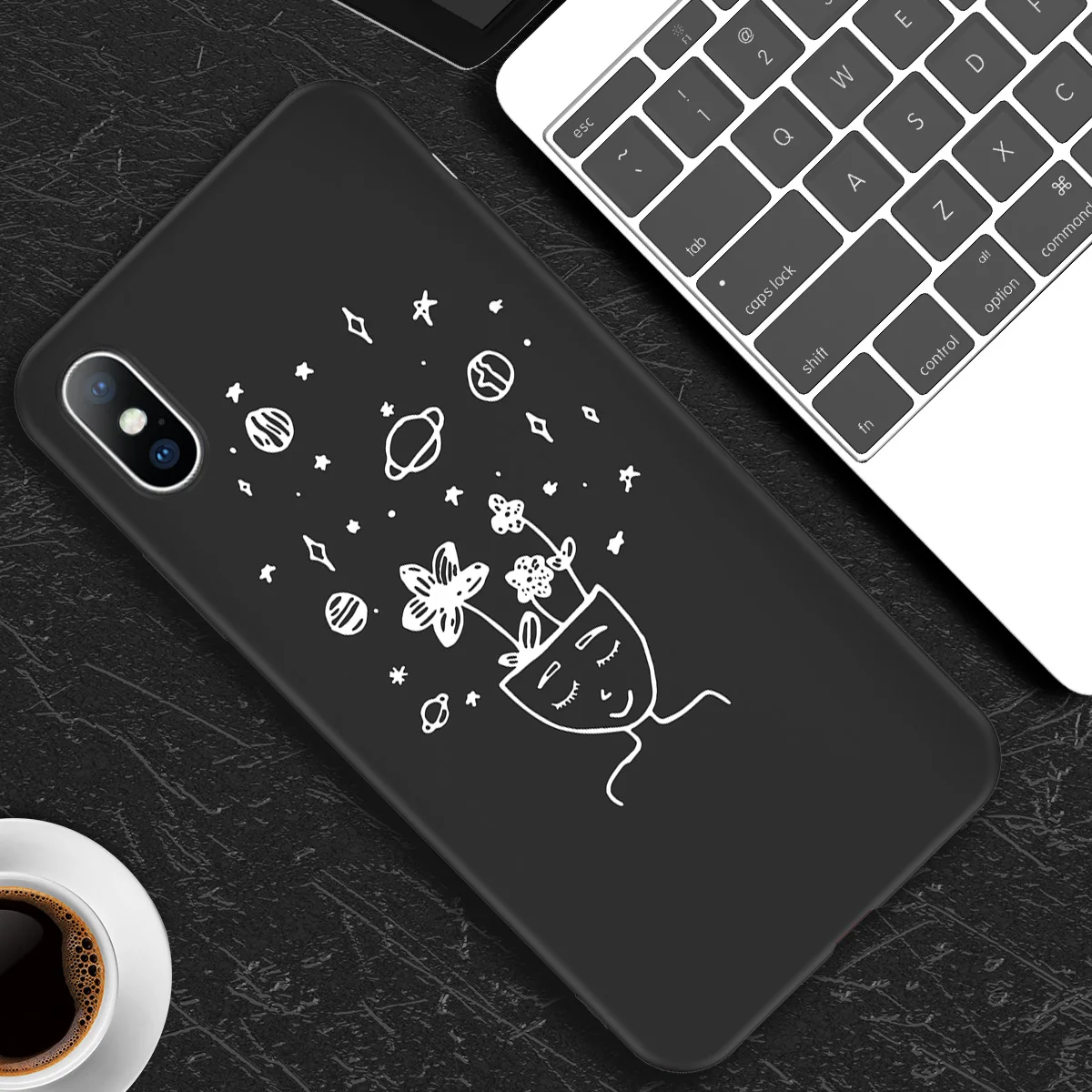 3449 Силиконовый чехол Lovebay для iPhone 6, 6 s, 7, 8 Plus, X, XR, XS, Max, 5S, SE, мягкий чехол для телефона, луна, звезды, планета, задняя крышка, чехол для iPhone X - Цвет: 3449