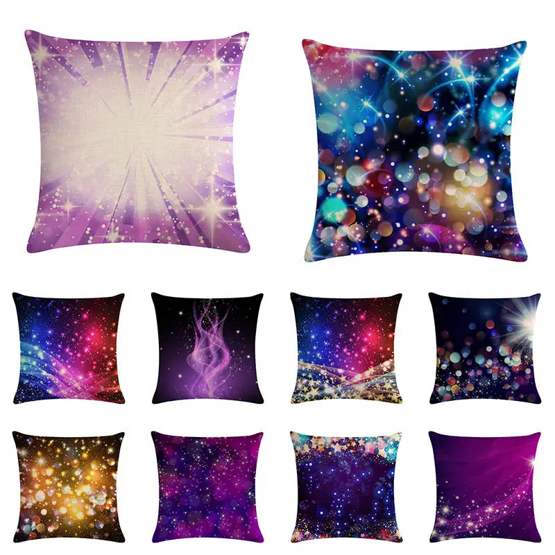 

45*45 см, хлопок, лен, ночное небо, звезды, Сияющие, великолепная туманность, мечтательная галактика, фантазия, Вселенная, диван, наволочка ZY1145