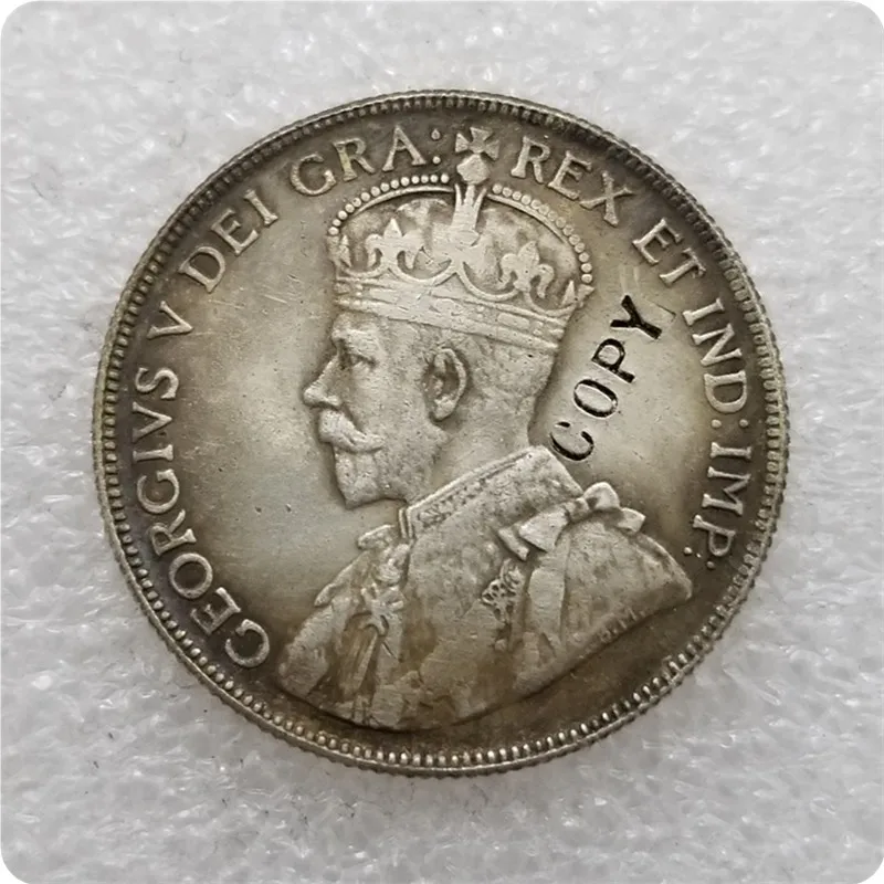 1921 1932 George V стерлинговая Канада 50 центов фотография половины | Дом и сад