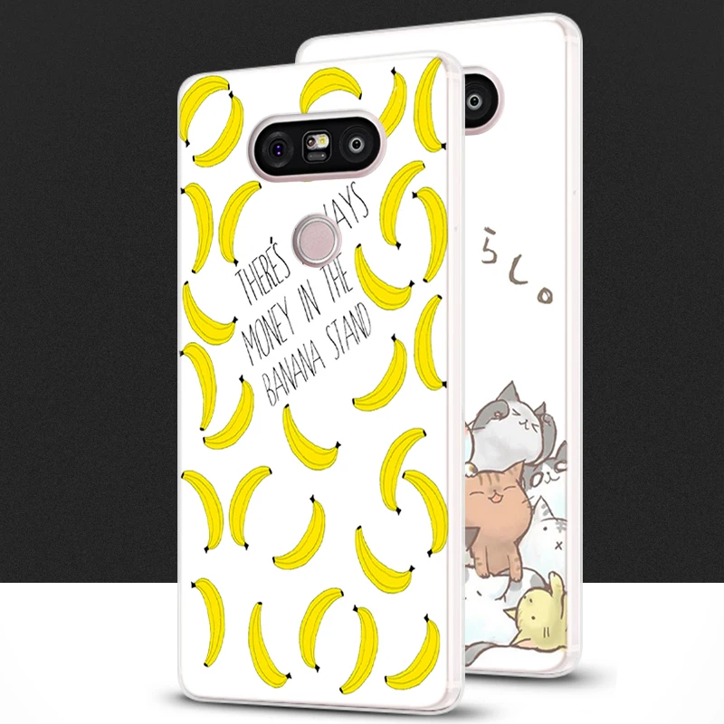 Оборудованная мобильный телефон чехлы для LG G5 задняя крышка ТПУ кремния тонкий