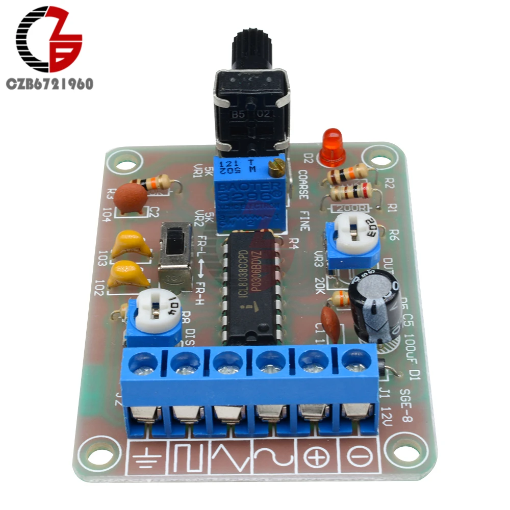 ICL8038 монолитный генератор сигналов модульный синусоидальный квадратный