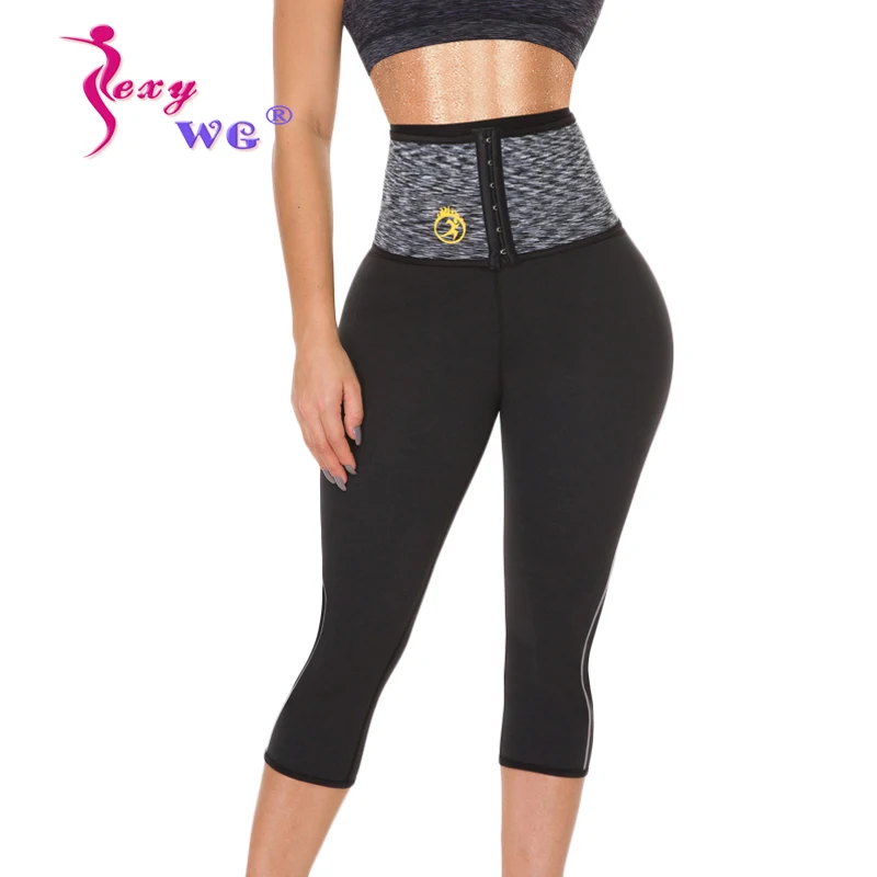 

SEXYWG Sport Pant Slimming Shorts for Women Waist Trainer with Hook Neoprene Sauna Legging Body Shaper Shapewear Control Panties