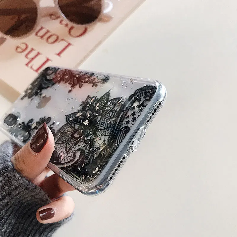 Силиконовый чехол Boucho Flower для iPhone XS Max XR розовые цветочные чехлы X 8 7 6 6S Plus