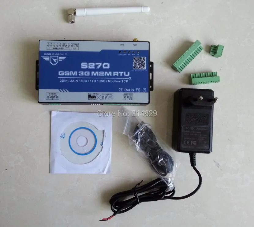 PLC контроллер S270 с GSM GPRS 3G модулем и логическим IO модулем|controller 24v|control pestcontrol cabin |
