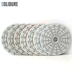 7 шт.компл., Гибкие Влажные Алмазные полировальные диски для полировки гранитного мрамора водой