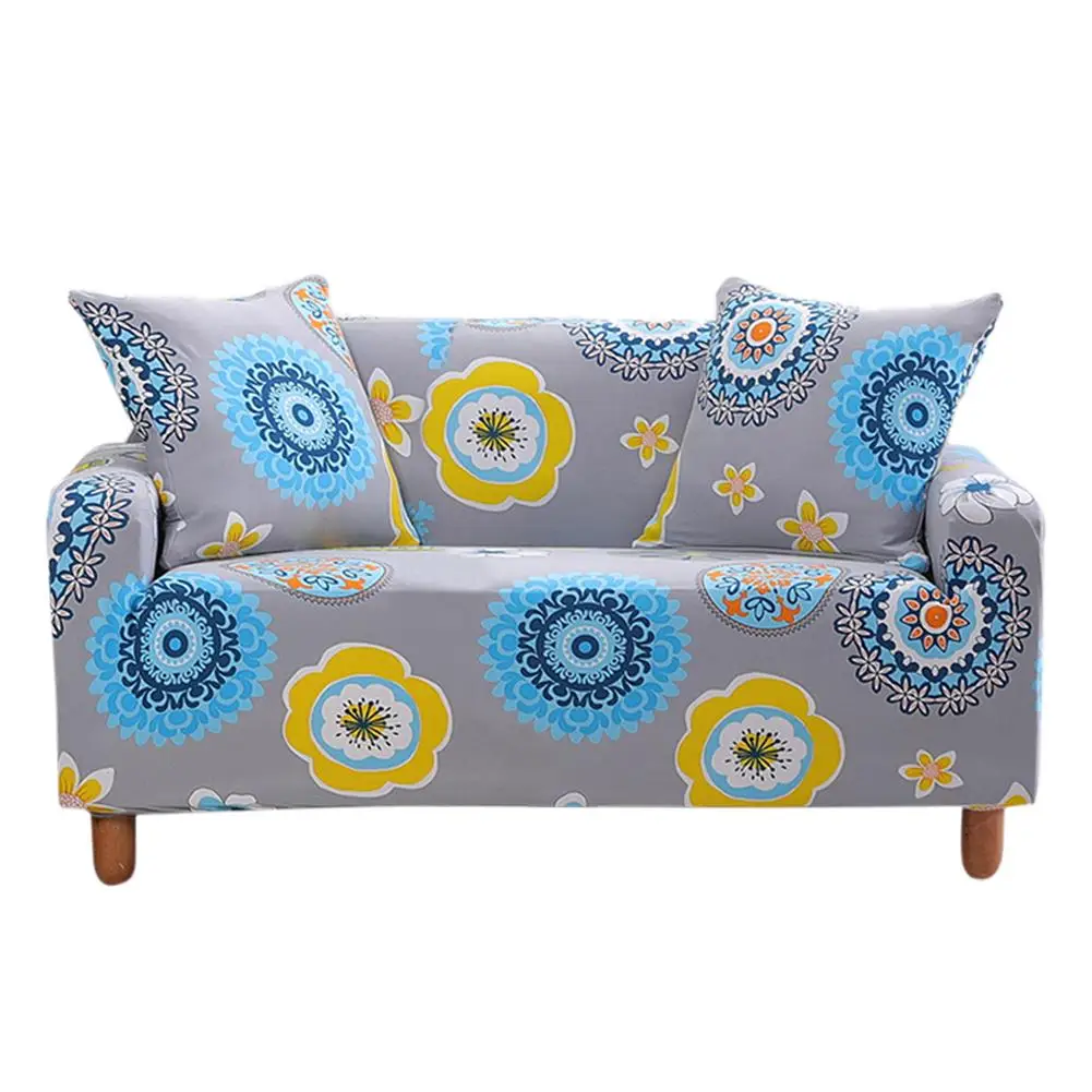 flower double Slipcovers диван крышка все включено Нескользящая секционные эластичный чехол для дивана Чехол Диван Полотенца один/два трехместное мягкое - Цвет: flower double