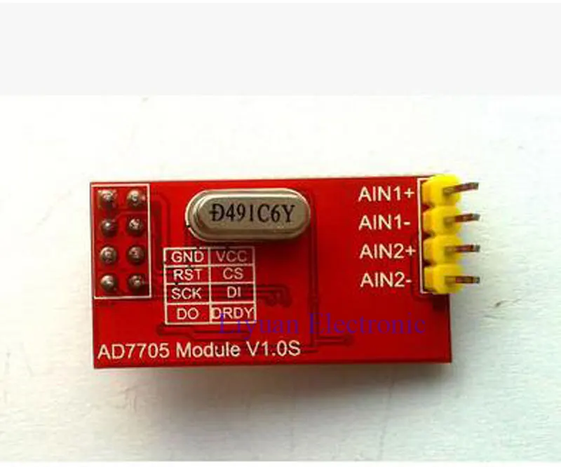 2 шт. AD7705 двойной 16-битный модуль сбора данных ADC/Программируемый интерфейсный SPI с