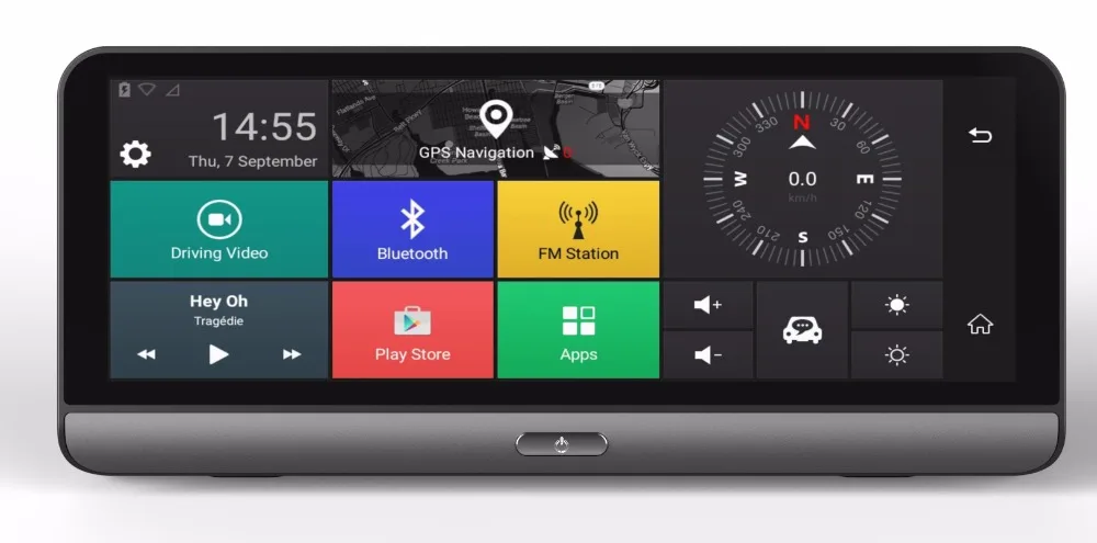 8 дюймов 3g DVR Android приборной панели gps навигации Bluetooth Wi-Fi Двойной Камера заднего