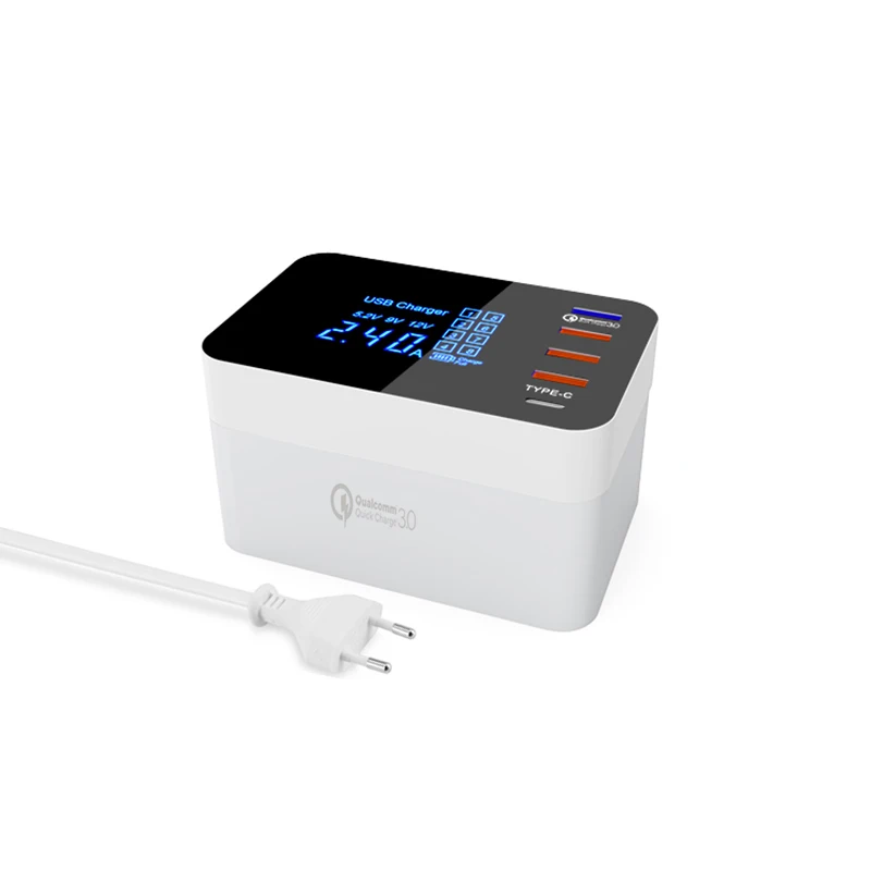 Европейский Союз (ЕС) INGMAYA Smart USB зарядное устройство Qi Беспроводная зарядная станция Быстрая зарядка 3,0 для iPhone X samsung S8 Edge huawei Nexus Mi адаптер переменного тока - Тип штекера: Европейский Союз (ЕС)