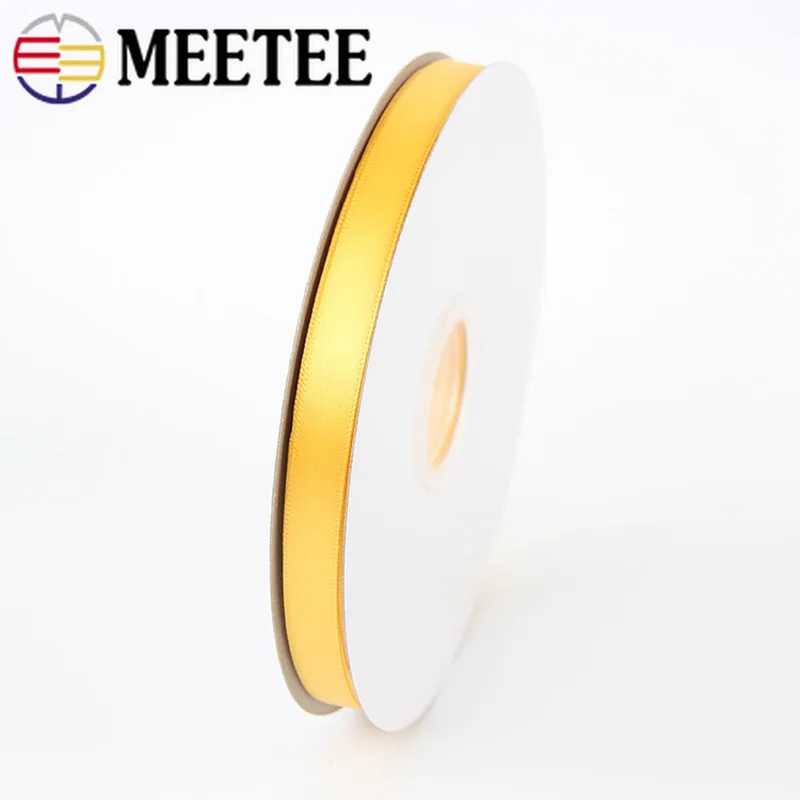 Meetee 0 6-5 см в ширину 91 м (1/4-3/5 &quot) Рождественская лента на День Благодарения желтая