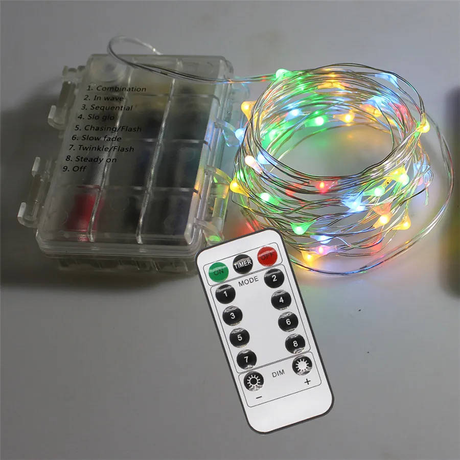 Рождественская светодиодная гирлянда RGB с дистанционным управлением уличная Led