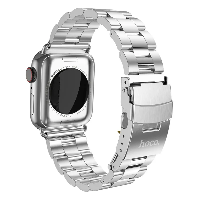 Ремешок HOCO из нержавеющей стали для Apple Watch Band Series 1 2 3 4 5 браслет с застежкой iWatch 42/44