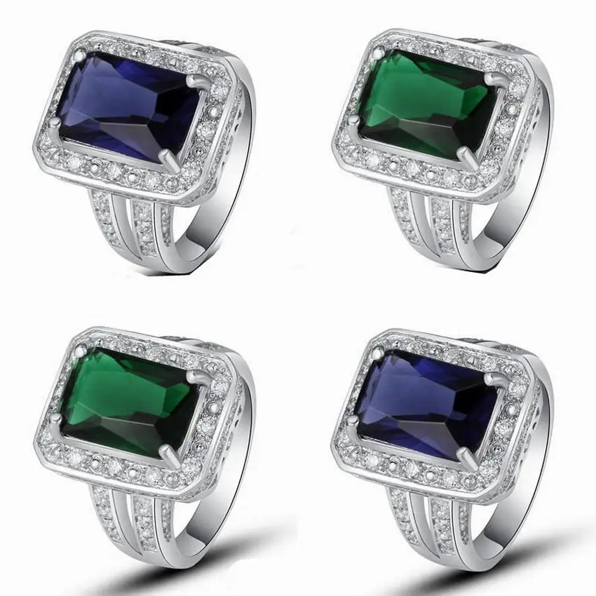 Merthus Медь кольцо лаборатория создан драгоценный камень модные свадебные