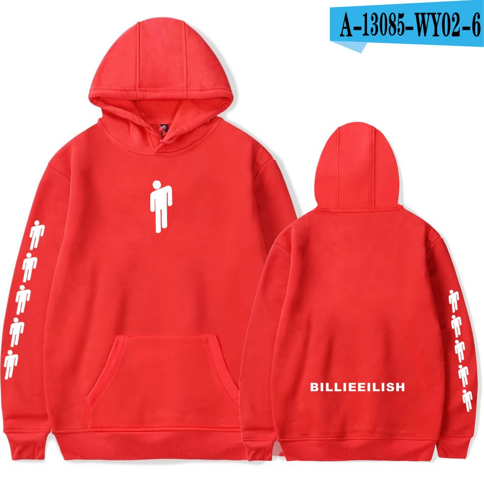Серебристый Billie Eilish с принтом, с капюшоном, Женская/Мужская популярная одежда,, повседневная, горячая распродажа, осенние толстовки, K-pops, толстовка, плюс размер 4XL - Цвет: Серебристый