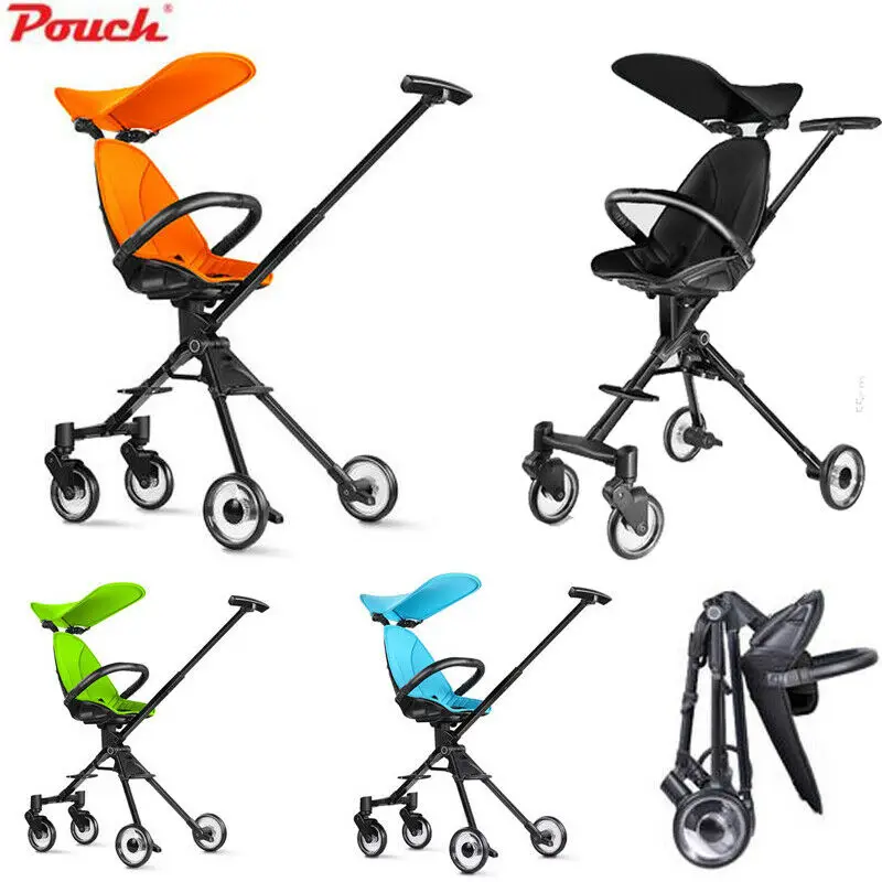 

Pouch baby stroller lightweight stroller portable one second fold travel pram 2 Seating Modes
