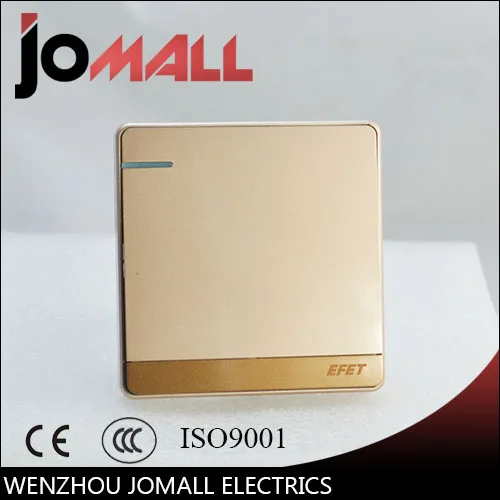 Роскошные цвета розового золота тонкий переключатель стены Панель выключатель