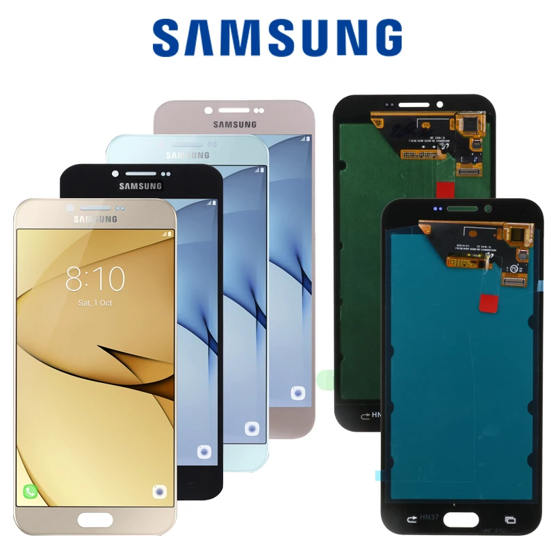 Оригинальный 5 7 ''Супер AMOLED для Samsung Galaxy A8 2016 ЖК сенсорный экран дигитайзер SAMSUNG